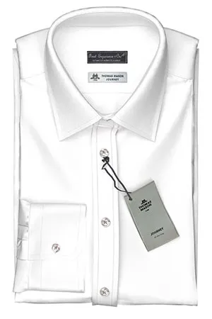 Thomas Mason Journey 100/2Ply White Twill(NP-TMS87802)
