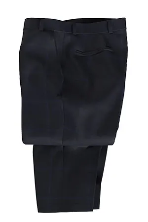 TAILORED WOOL ネイビー ウインドペン(MK102858)