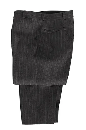 REDA MOHAIR Super150s グレーピンストライプ(103051)